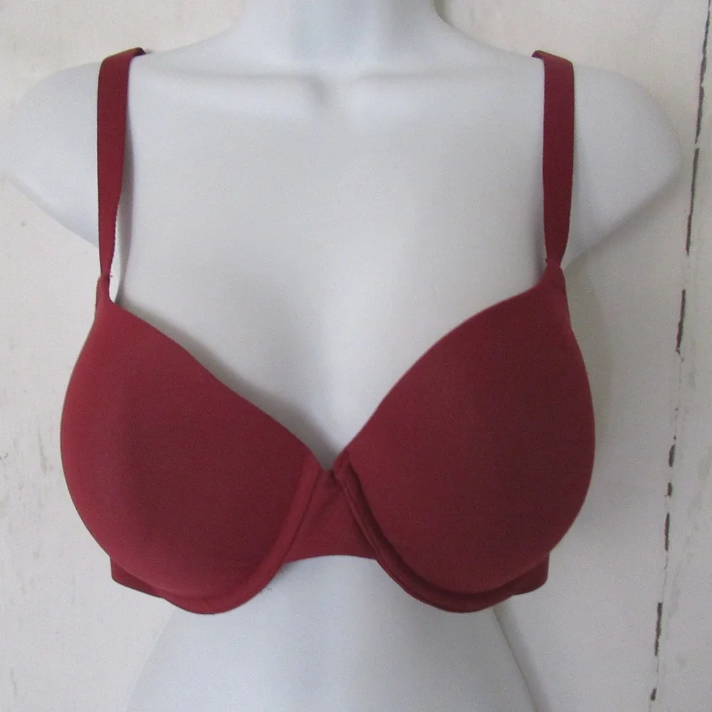 Wacoal Bra 36D Rust Shape Revelation Top T Shirt Underwire Back Closure 853387